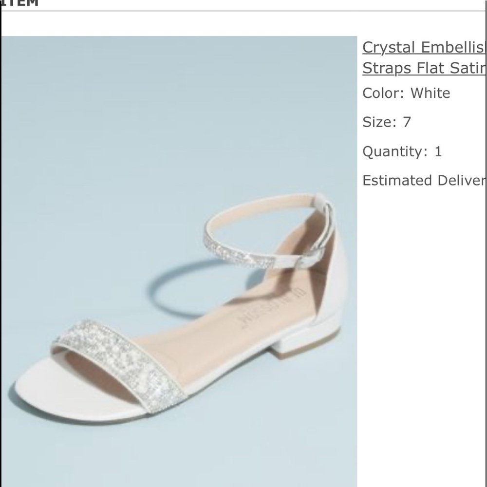 Wedding Sandals- David’s Bridal